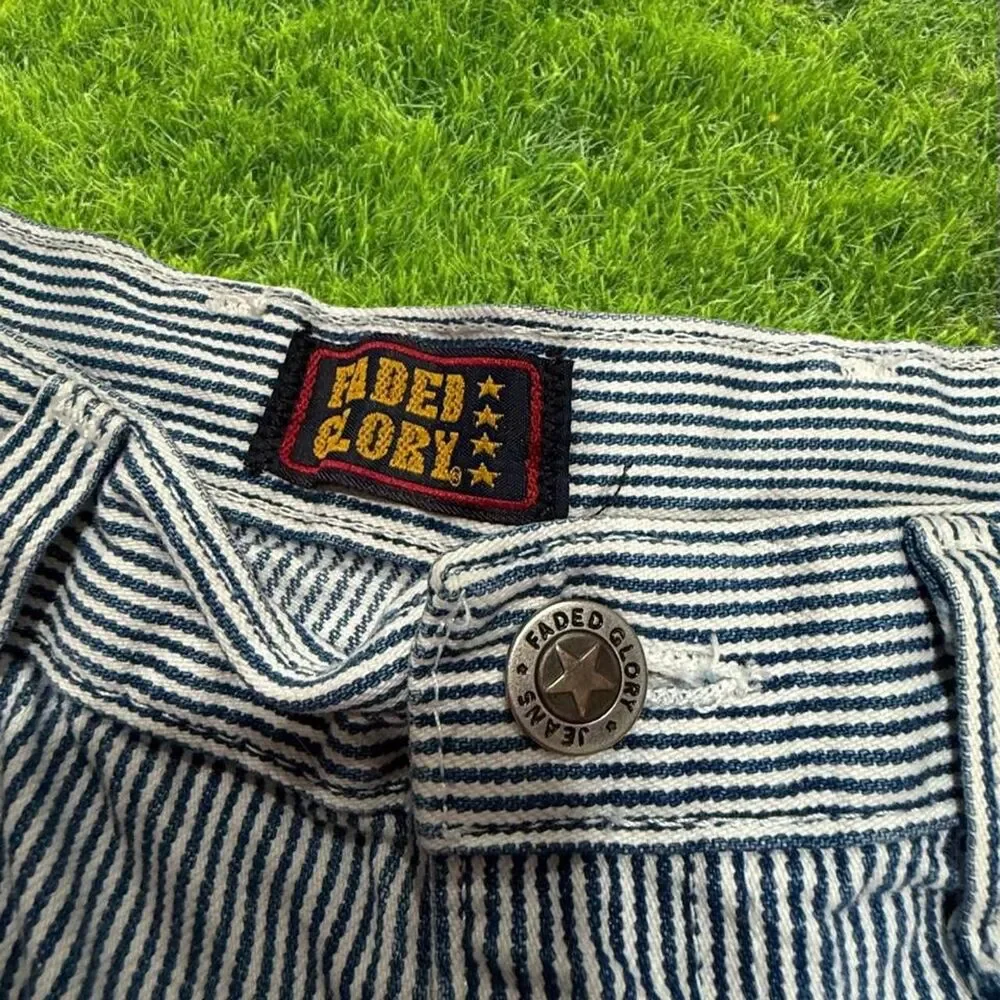 Faded-glory Men's Blue and Grey Shorts